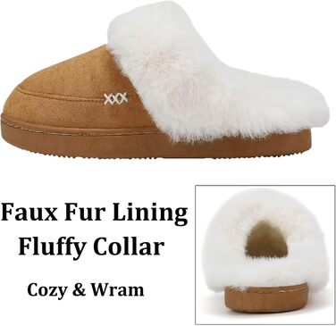 Тапочки зимові жіночі та чоловічі NineCiFun, теплі, з флісу, антиковзкі, для дому та вулиці (36/37 EU, Camel)