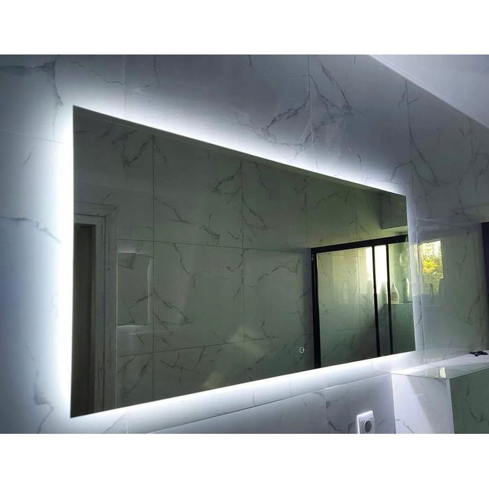 LED-дзеркало у ванну кімнату 70x50 з сенсорним перемикачем