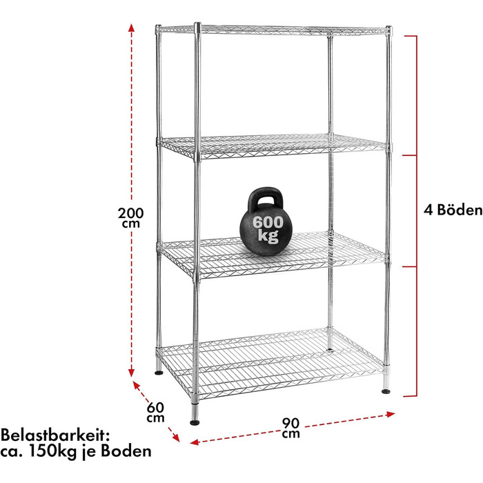 Casa Pura Heavy-Duty Shelving Unit - Decorative Grid Shelf - Metal Shelf