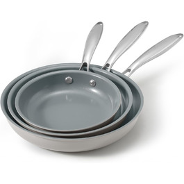 Blazant Induction Nonstick Pan Set - 20/24/28cm - PTFE-Free, Oven & Dishwasher Safe