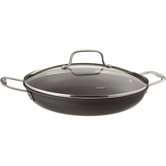 Cuisinart Chef's Classic Crepe Pan, 25.4 cm, Hard-Anodized, Black, 623-24 (Pan for everyday use)