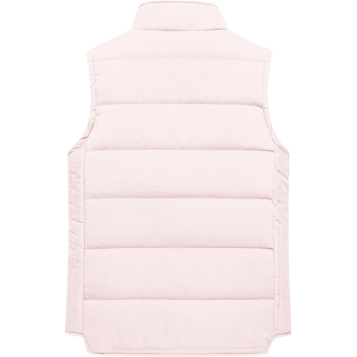 Жіноча пухова жилетка Chrisuno Casual з коміром-стійкою, стеганий верх, для активного відпочинку та катання на лижах (XXL, світло-рожевий)