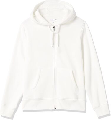 Чоловіча флісова толстовка-худі на блискавці Amazon Essentials, розмір L, Off White (Білий)