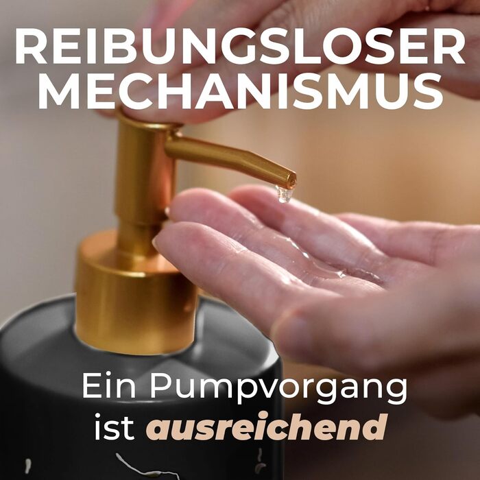 Дозатор для мила JJ PRIME керамічний, 400 мл, чорний, для ванної/кухні