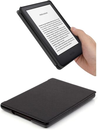 Чохол Flyorigin для Kindle Voyage (2014) з PU шкіри, Smart Sleep/Wake, захисна обкладинка (сумісна з Paperwhite 12th/Kindle Colorsoft 2024), чорний