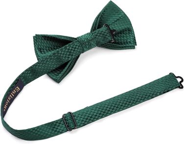 Метелик для чоловіків Enlision з кишеньковим хустинкою - Комплект краватка-метелик для чоловіків на весілля, готовий до зав'язування, костюм, краватка та хустинка з подарунковою коробкою (Зелений 2)