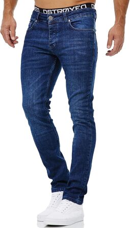 Чоловічі джинси Merish Slim Fit Stretch Denim 9148-2100 (38W/34L, темно-сині)