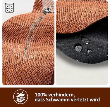 Calling Dog Stairs, Dog Stairs for Small Dogs, Waterproof Dog Stairs 40 cm High, Injury Prevention High-Quality Sponge Cat Stairs, Non-Slip Washable Dog Ramp for Sofa Bed Car (3-Step Dog Stairs, Brown)