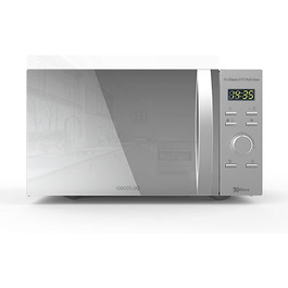 Мікрохвильова піч Cecotec Pro Clean 6110: 23 л, 800 Вт, гриль 1000 Вт, покриття Ready 2 Clean, LED, нержавіюча сталь, чорно-сріблястий колір