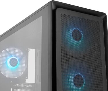 Корпус ПК NOX Xtreme Products HUMMER AERO BK – білий Midi-Tower з сітчастою передньою та верхньою панелями, скло, 3 x 140 мм вентилятори, підтримка 10 вентиляторів, USB-C/USB 3.0