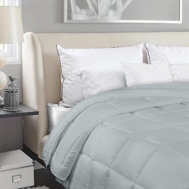 Покривало постільне Utopia Bedding, мікрофібра, білий (світло-сірий), 220 x 240 см