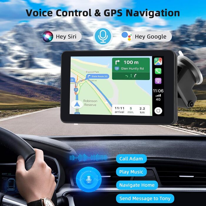 Бездротовий CarPlay дисплей 7