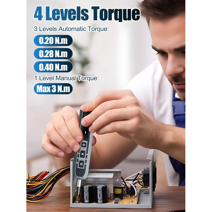 Електрична викрутка QKTYB 181 в 1 з акумулятором, 3.7V, 160 біт, 3 режими, для ремонту iPhone, ноутбуків, окулярів, годинників