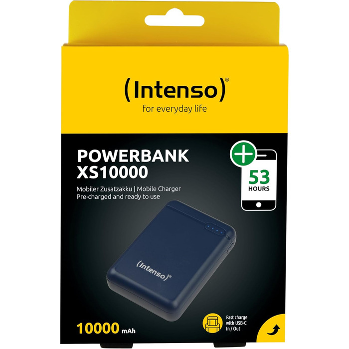 Powerbank Intenso Powerbank XS 5000, 10000mAh, блакитний: зарядний пристрій для смартфонів, планшетів та інших пристроїв