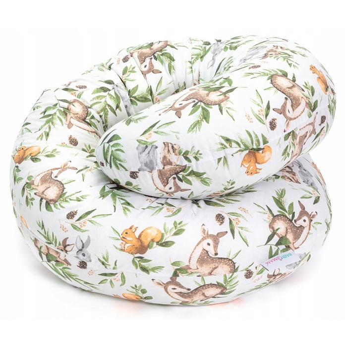 Подушка для сну Babymam-рогал 300 см, наповнювач — силіконові кульки, 3в1