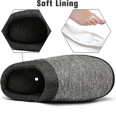 Тапочки жіночі Mishansha Herren зимові, халатні, з меморі-піною, антиковзкі, розмір 36-49 (світло-сірий, 37 EU)