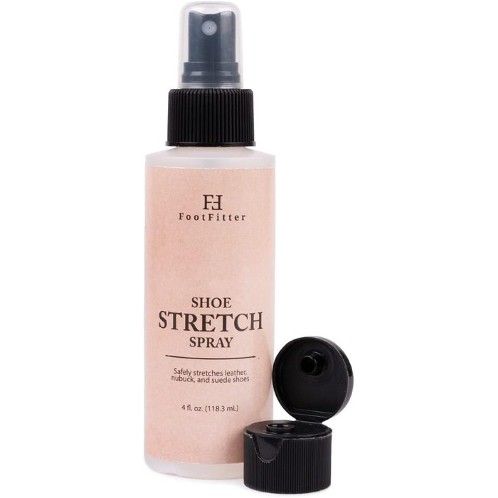 FootFitter Professional Shoe and Boot Stretch Spray, for Leather, Suede, and Canvas, Made in the USA, 4 oz, 473 ml, 120 ml