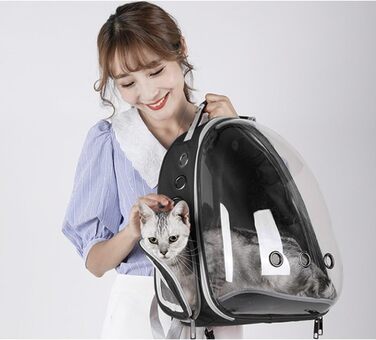 Рюкзак для тварин з прозорим плексигласом, дихаючий, капсула для тварин до 5 кг, 23309