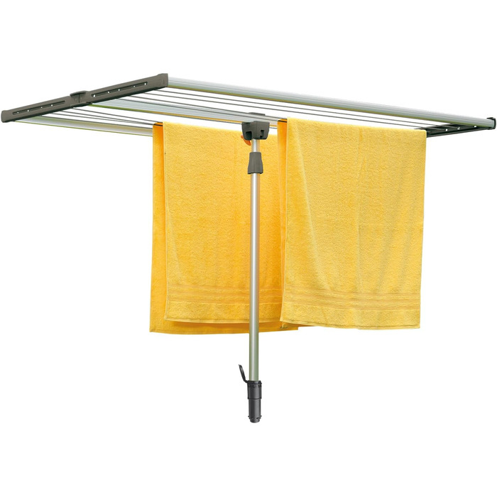 Настінний сушильник для білизни Juwel Swing 200 (13,7 м), для великих речей та постільної білизни, регулювання висоти до 120 см