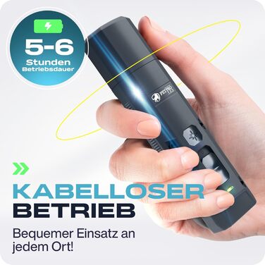 Електричний точилка для собачих кігтів з LED-підсвічуванням. Точилка для кігтів собак, феш для собак (сірий)