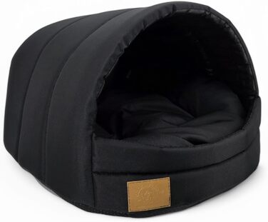 Будка для собак та котів ODOLPLUSZ - комфортна, миюча, чорна (M)