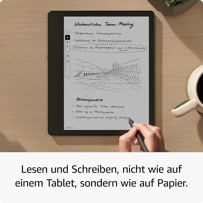 Kindle Scribe (2022) – електронна книга та цифрове блокнот з Paperwhite екраном (10.2 дюйми, 300 ppi), 64 GB, стилус, 3 місяці Kindle Unlimited