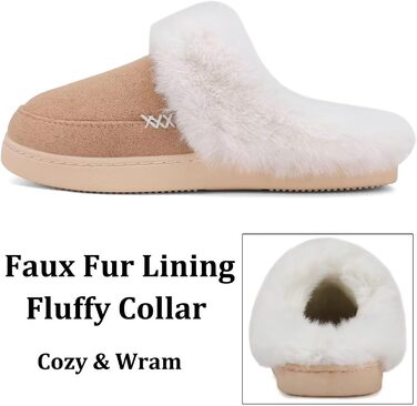 Теплі домашні тапочки NineCiFun для жінок та чоловіків, зимові, з фетру, антиковзаючі, для дому та вулиці, 44/45 EU, каштанові