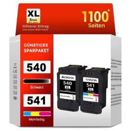 Комплект картриджів PG-540XL та CL-541XL (чорний та кольоровий) для принтерів Canon PIXMA