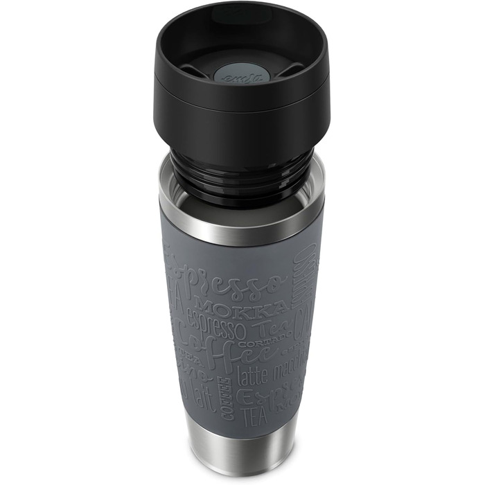 Термокружка Emsa N20220 Travel Mug Classic, 0.5 л, нержавіюча сталь, 6 год гаряча, 12 год холодна, герметична, для подорожей