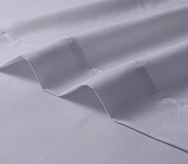 Comfort Beddings Heavyweight Quality Top Sheet 600TC 100% Egyptian Cotton Flat Sheet Twin Size, Super Soft, Hypoallergenic Flat Sheet (Twin, Silver)