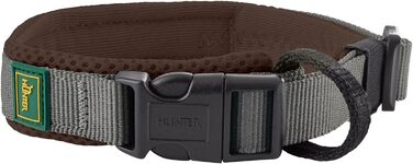 Нашийник для собак HUNTER Halsband Maldon, коричневий, дихаюча сітка, міцний нейлон, безшумний, гіпоалергенний, з полегшенням натягу, інтегрована адресна бирка, легкий, розмір S