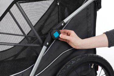 Дитячий велосипедний крісло-переноска TRIXIE для собак до 30 кг, відбиваючий, з функцією складання, з подушкою та кріпленням