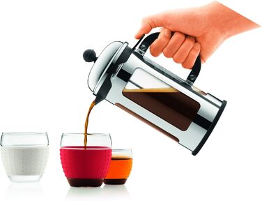 Френч-прес Bodum CHAMBORD, 0.5 л, захист від проливання, нержавіюча сталь, глянцевий