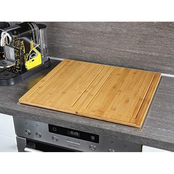 Бамбукові кришки для плити та обробні дошки HeRo24, 2 шт, 50x28 см