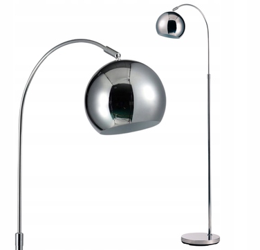 Підлогова лампа Krislamp Aura E27 40 Вт, срібляста