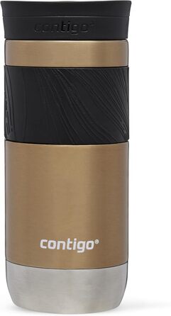 Contigo Byron 2.0 Stainless Steel Thermobecher - Leakproof Travel Coffee Mug, 16oz, BPA-Free, Keeps Drinks Hot for 6 Hours