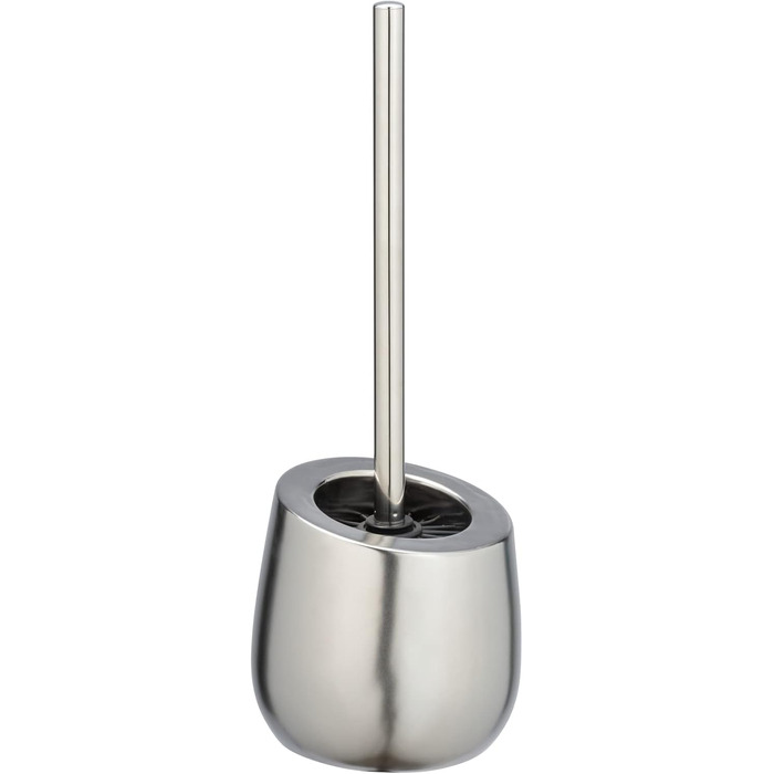 Набір для туалету WENKO Badi: тримач для щітки та очищувач обідка, кераміка, хром матовий