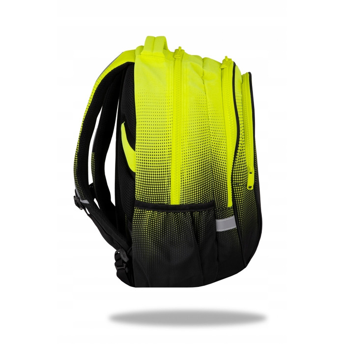 Багатофункціональний шкільний рюкзак CoolPack, чорний з жовтими та золотистими елементами, 29 л