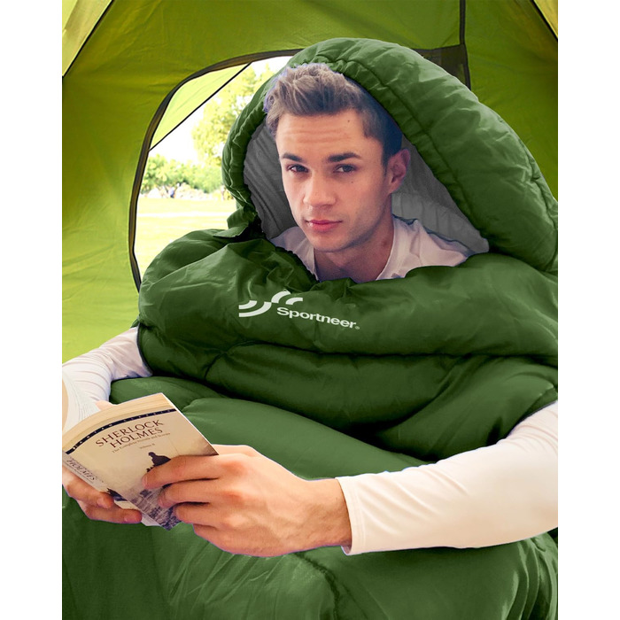 3-4 Season Sleeping Bag - Waterproof Camping Sleeping Bag for Adults - 220x84cm, 1.9KG