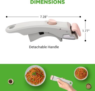 Набір посуду NutriChef 18 предметів з керамічним покриттям, знімні ручки, без PTFE, антипригарний, для плити та духовки, рожевий