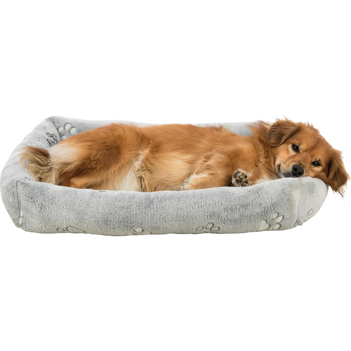 Крісло-ліжко для собак TRIXIE Nando, 60x50 см, сірий, з м'якою наповнювачем, для середніх собак, антиковзаюче