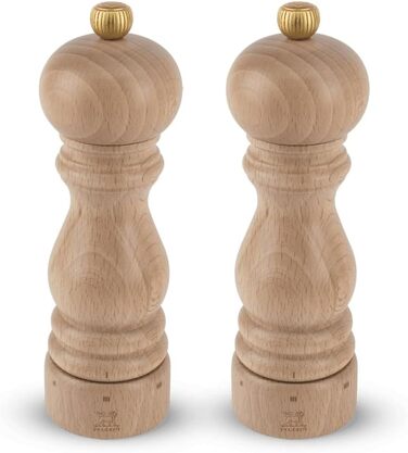 PEUGEOT Paris Mill Set Pepper/Salt, Grind Setting u'Select, Height: 18 cm, Wood, Natural, 2/23386