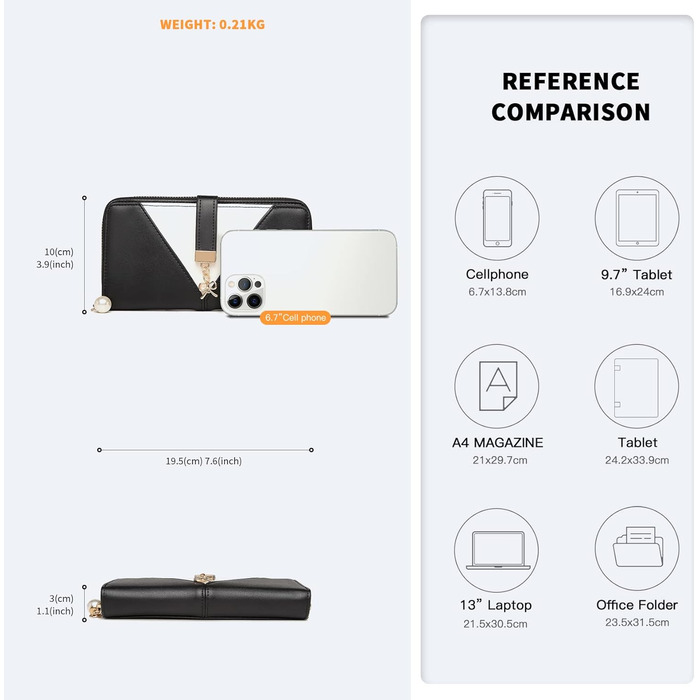 Сумка жіноча Lulu Daen середнього розміру з PU шкіри: сумка-шопер, сумка на плече для роботи, подорожей, бізнесу (Сіра)