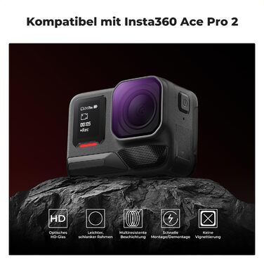 Набір фільтрів K&F Concept для Insta360 Ace Pro 2: PL ND8/16/32/64/128 (6 шт.)