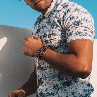 Чоловічий шкіряний браслет Speroto Premium (23 см, коричневий) з магнітною застібкою з нержавіючої сталі - ідеальний подарунок для чоловіків