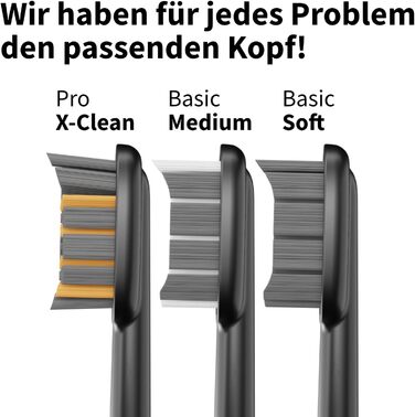 Zahnheld GERO G3 Електрична звукова зубна щітка з кейсом та насадкою | Відбілююча паста Natural White | 5 режимів чищення, тривала робота від акумулятора, чорний колір