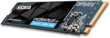 SSD KIOXIA Exceria Plus G4 2TB M.2 2280 NVMe PCIe 5.0 - 10000/8200 MB/s - для ноутбука, ПК, геймінгу, відеомонтажу