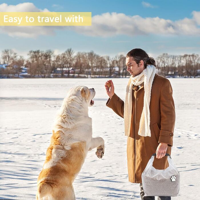 Набір для переноски корму для собак, 2 шт., водонепроникний, до 10 кг. Ідеально для подорожей, кемпінгу та перетримки собак