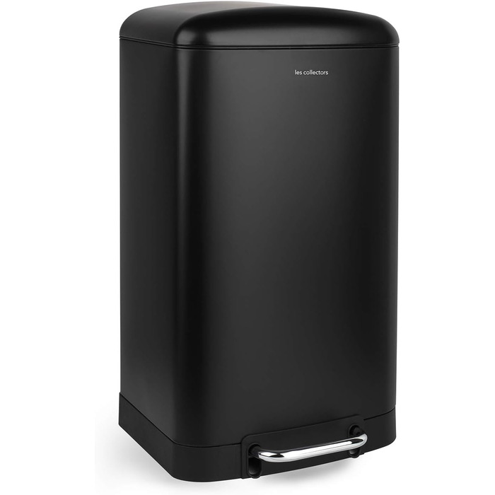 Відро для сміття Les Collectors №712, 30 л, чорне, знімний внутрішній контейнер, тихий закриття