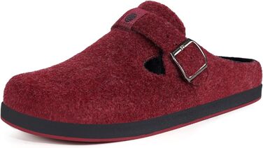 Фетрові тапочки Sisttke для дому, чоловічі/жіночі, зимові, закриті, з змінним устілкою (42 EU, Червоний 2440)